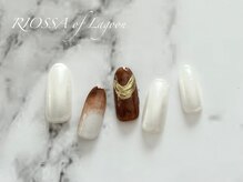 リオッサ オブ ラグーン(RIOSSA of Lagoon)/ブラウンニュアンスミラーネイル