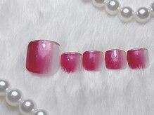 グロス バイ カオ 関内 馬車道(gloss by KAO)/フットネイル　縦グラデーション