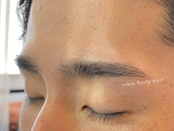 アマンビューティーリゾートの写真/メンズの美眉＜眉WAX+毛抜き＋カット＋仕上げ＞眉毛の整え方がわからない方にもおすすめ◎