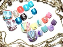 ネイルサロン カリス(Nail Salon Charis)の雰囲気(7月限定☆フットジェルキャンペーン 上¥7128/下¥8778)