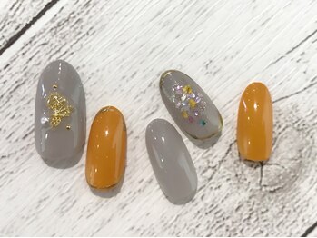 アース コアフュールボーテ 新潟中野山店 (EARTH Coiffure beaute')/春カラー×グレー　￥5000