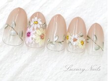 ラグジュアリー ネイルズ(Luxury Nails)/手描き＊フラワーNail