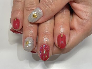 クォーターリゾートネイル(QUARTER RESORT nail)/オーロラネイル☆