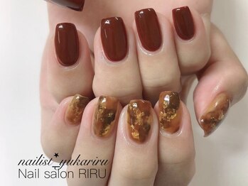 リル(RIRU)/べっ甲×ボルドー