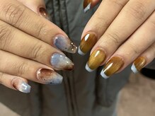 サクノネイル(SAKUNONAIL)/ブルーフレンチネイル