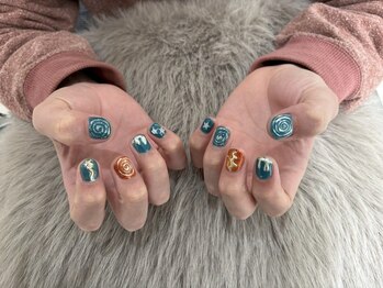 好きを詰め込みメンズネイル☆