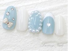 ラグジュアリー ネイルズ(Luxury Nails)/リボン＊フレンチNail