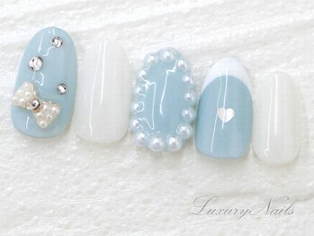 ラグジュアリー ネイルズ(Luxury Nails)/リボン*フレンチNail