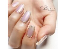 ドットビー(.Bee)/プリンセス系ミラー囲いネイル