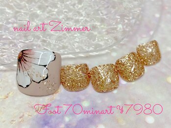 ネイルアート ジマー/フット70minart ¥7980/学割あり