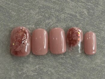 カラネイル 南森町店(calla nail)/奥行き キラキラ ピンク