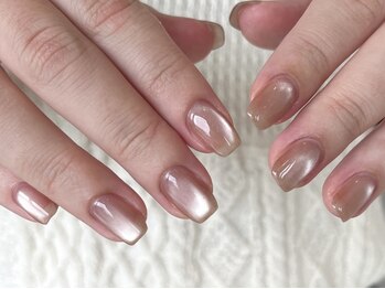 エクラ(eclat.)の写真/ショートネイルでもかわいいデザイン多数あり★オトナかわいいニュアンスネイルで指先からオシャレに♪
