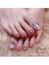 フルール(fleur)/親指アートフットネイル