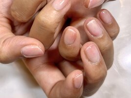 大人気じゅわっと桃ネイル*