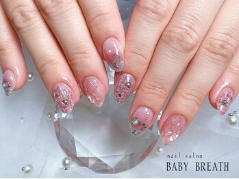ベイビーブレス(BABY BREATH)/持ち込み☆冬ネイル