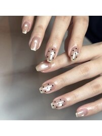 大人可愛い♪シアードットネイル