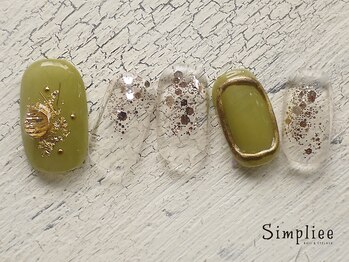 シンプリー 西荻窪店(Simpliee)/定額ネイル オリーブカラー
