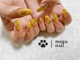 ゴッホ　ひまわり風ネイル