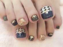 マニッシュ(Manish)/千鳥チェックネイル/冬