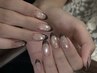 【Hand】海外大人気デイザインマグネット＋カラーフレンチ￥6980