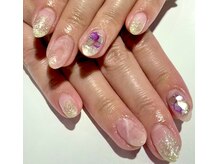 カラン 焼津店(CALIN)/ニュアンス大理石風ネイル