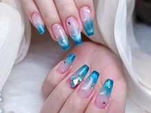 Mネイル/マグネットグラデーション