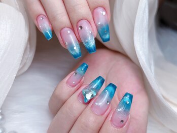 Mネイル/マグネットグラデーション