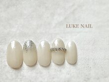 ルークネイル(LUKE NAIL)/キラキララインビジューネイル