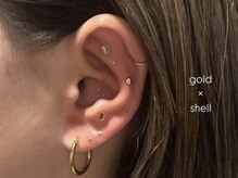 ブルー(BLUE)/耳ツボジュエリー★design¥4,000