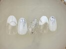 ホワイトニュアンスネイル