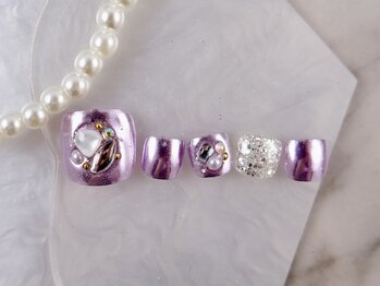 ショコ アンド ラム(Syoko&Lum)/☆シェルビジューネイル☆