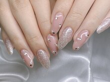 レアレアネイル(Lealeanail)/【パラジェル】ビジューネイル