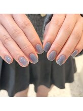 ホワイトネイル 難波店(WHITE NAIL)/ワンカラー/秋冬カラー/透け感