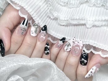 モカ 心斎橋(moca by Lee)/【Aina】ドットネイル