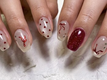 スュド(sud.)の写真/【季節ごとに変わる定額デザインコース＊】100種以上のcolor取扱い◎trendを取り入れた最旬nailが魅力！