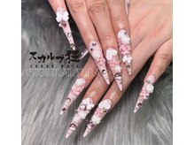 クロスネイル(CROSS nail)/ピンククロムネイル