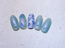 マナ バイ オハナ 横浜関内(mana by ohana)/紫陽花モチーフネイル