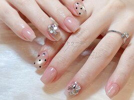 ドットvカットネイル
