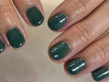 マラマネイル(Malama Nail)/グリーン/ワンカラー/艶/秋