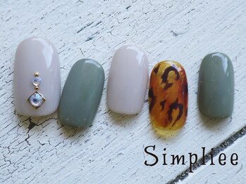 シンプリー 西荻窪店(Simpliee)/定額ネイル￥7900