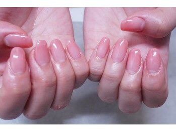 プチリリィ(Petit Lily)/桜色のシンプルネイル