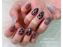 はあとねいる 八戸ラピア店/☆シースルーブラックネイル☆