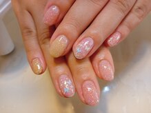 ネイル アンド ボディ ローサ(ROSA)/ラメ バタフライ ネイル