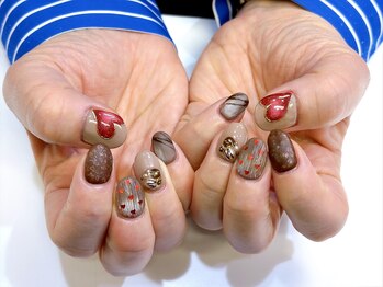ネイルアンドまつげ リュフェール 五反田(Nail Lufaire)/バレンタインネイル