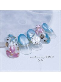 ゆめかわ色のマグネットと桜