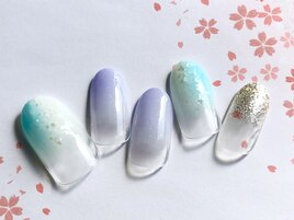 縦グラデネイル