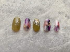 秋色ネイル