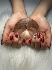 赤ネイル