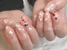 ルブリー(roovely)/ハートのホログラムネイル