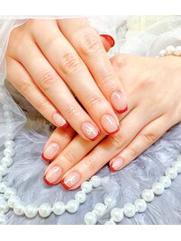 キラキラフレンチ/ラメライン